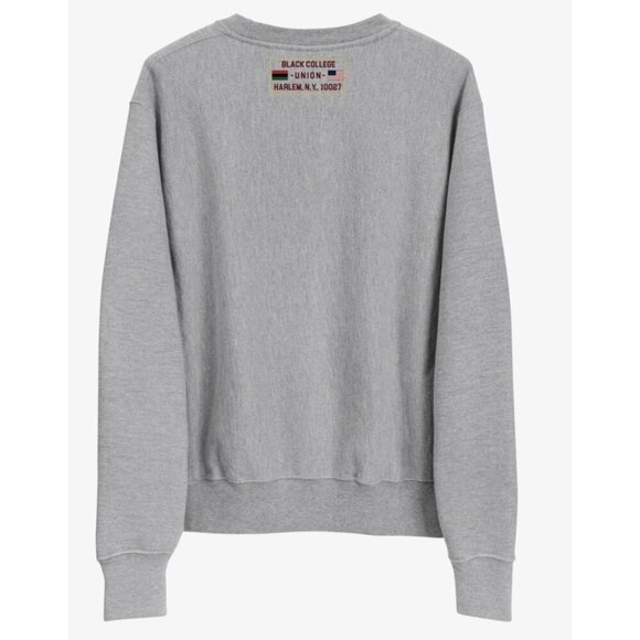 BCU X CHAMPION HBCU Arch Crewneck Gray Reverse Weave Sweatshirt - Size S - Picture 2 of 16